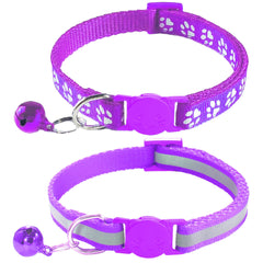 Collier zulinlong avec boucle à rupture sécurité violet, maintien sûr pendant le jeu.