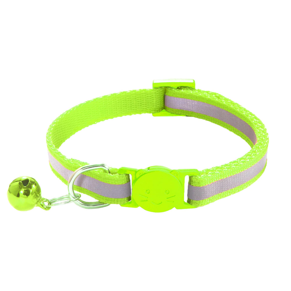 Collier zulinlong motif empreinte-pattes et reflet, visibilité accrue la nuit.