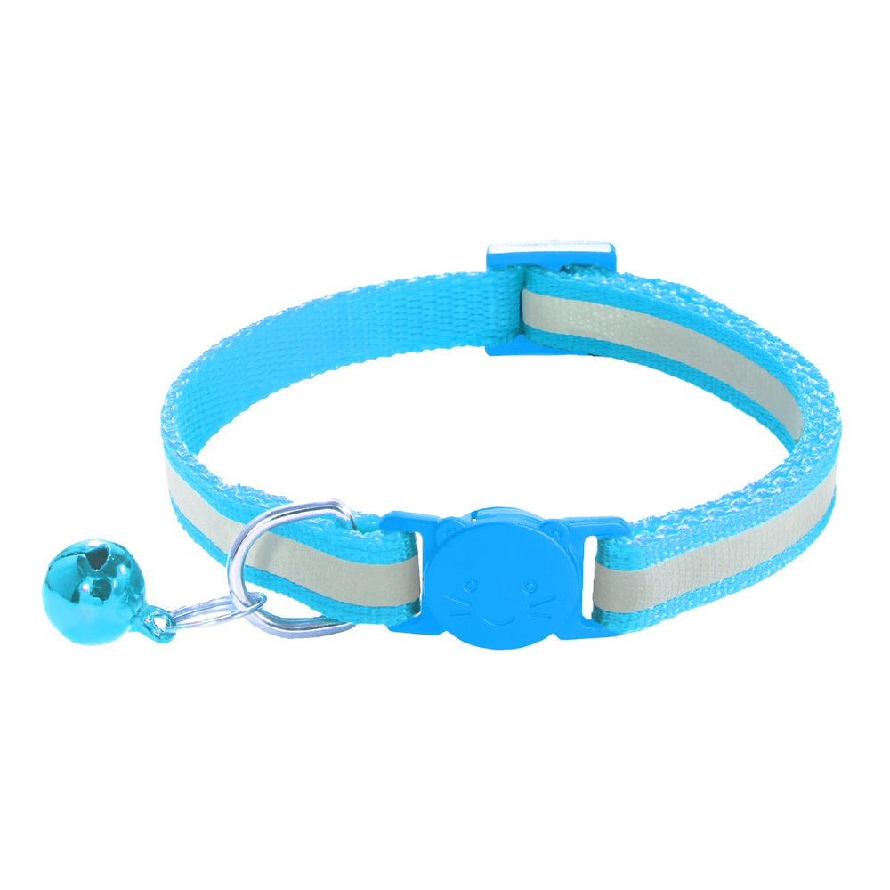 Collier zulinlong réfléchissant et motif empreinte de patte pour visibilité nocturne.