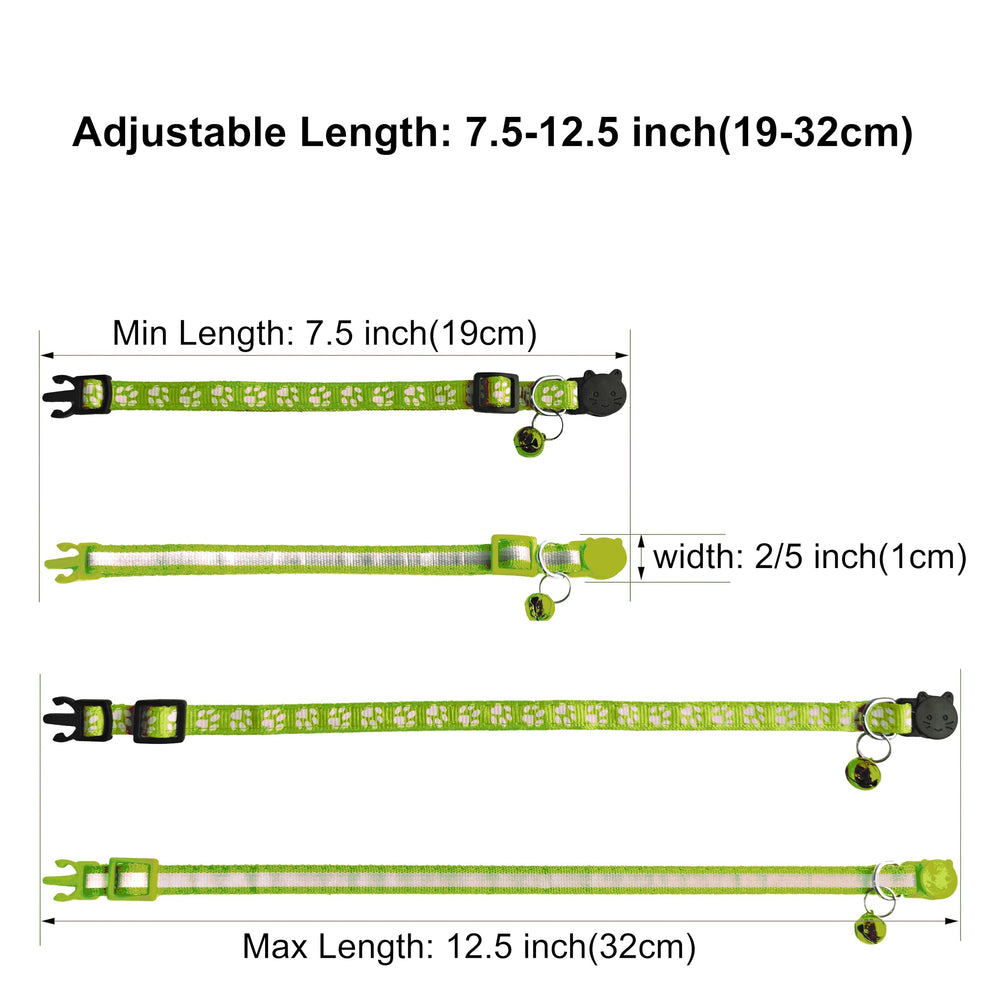 Collier zulinlong reglable confort, nylon léger et ajustement doux pour chats jeunes.
