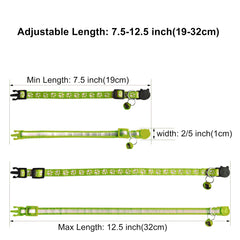 Collier zulinlong reglable confort, nylon léger et ajustement doux pour chats jeunes.