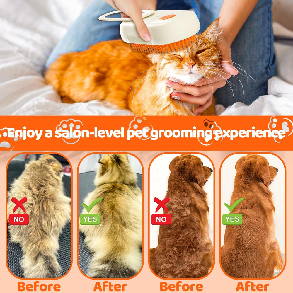 Brosse Zupooko coffret-cadeau-animaux-orange, emballage élégant.
