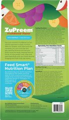 ZuPreem FruitBlend: bol d'oiseaux contenant des pellets attractifs.