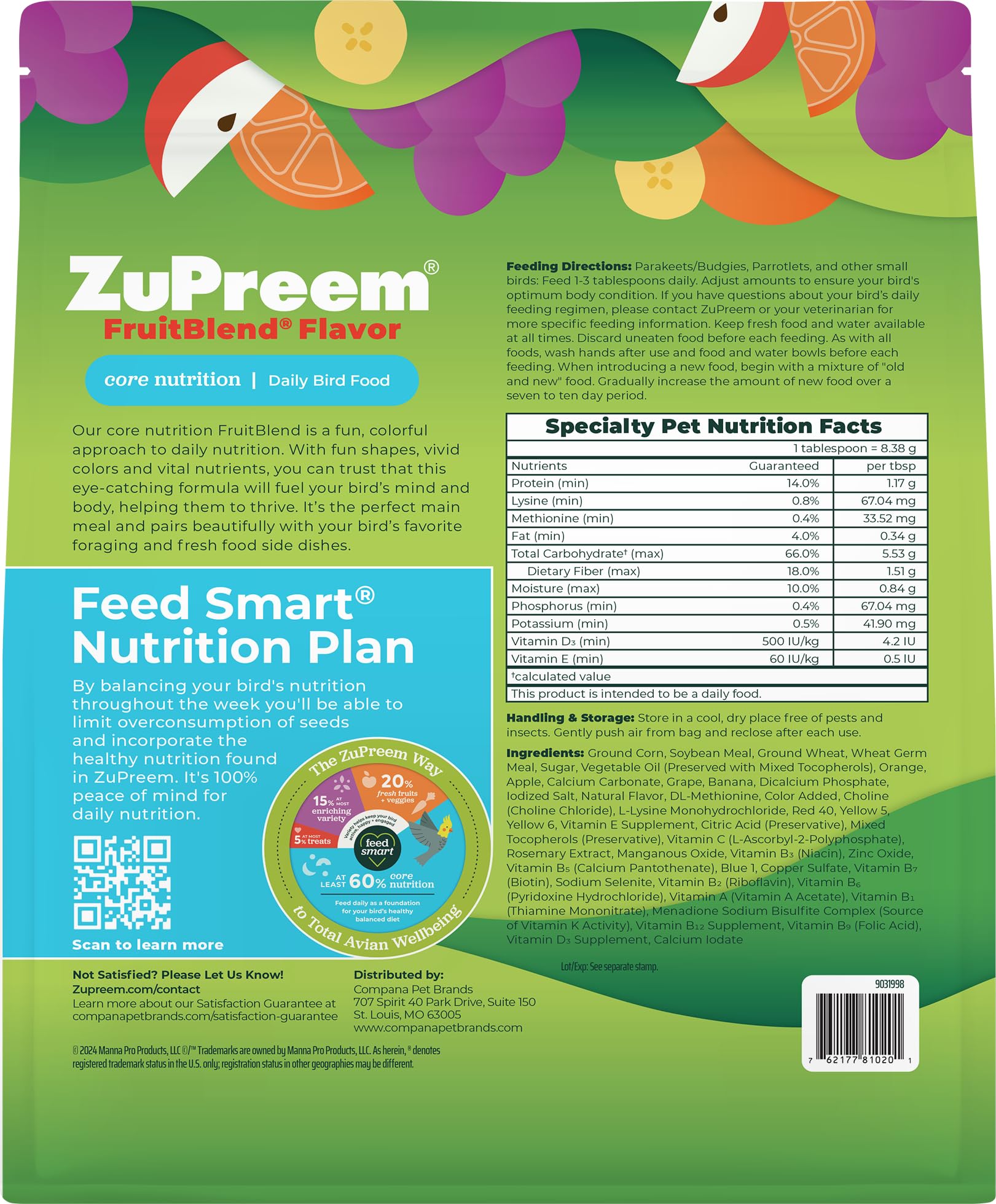 Pellets FruitBlend aux couleurs et fruits naturels pour éveiller les sens.