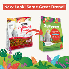 ZuPreem FruitBlend Pellets dans bol quotidien, service facile.