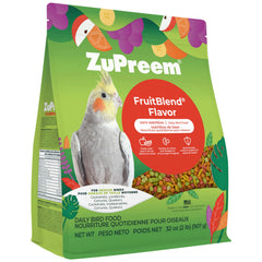 ZuPreem FruitBlend : pellets en forme de fruits, colorés et attractifs pour l’alimentation.