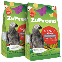 ZuPreem FruitBlend: pellets colorés pour perroquets, alimentation quotidienne équilibrée.