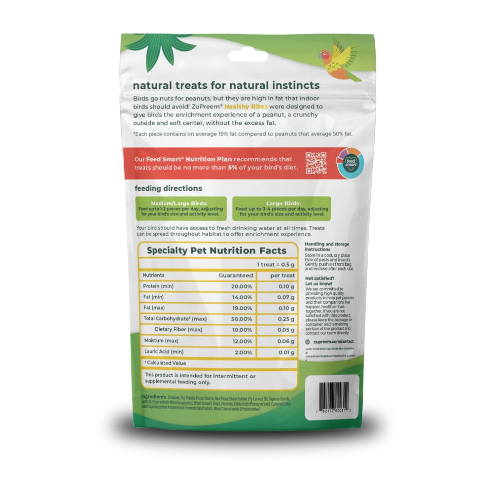 ZuPreem Healthy Bites – emballage 3oz pratique pour les sessions de friandise