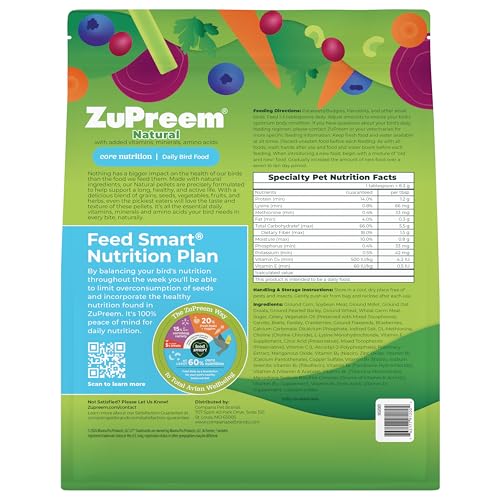 ZuPreem – emballage pratique de 1,02 kg pour usage domestique.