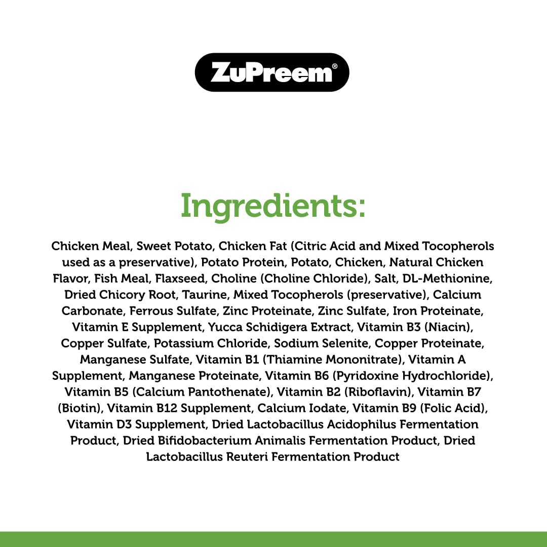 ZuPreem Qualité Premium: nutrition premium pour furet actif et heureux.