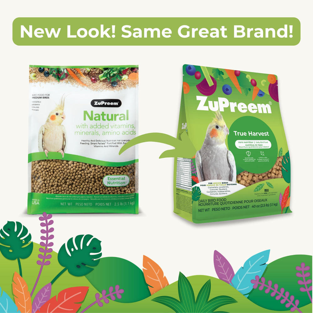 Pellets ZuPreem pour alimentation quotidienne des oiseaux moyens