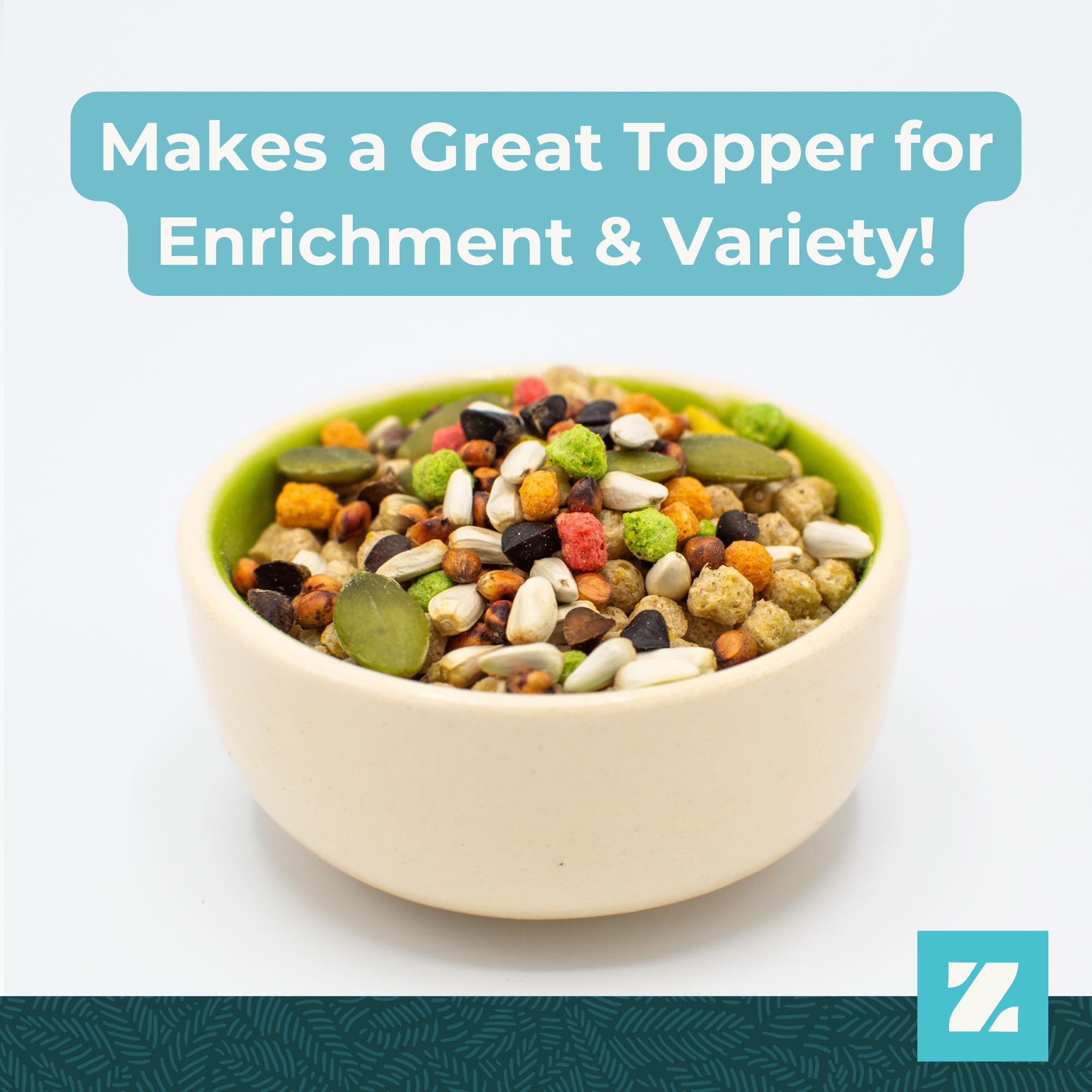 ZuPreem Sensible Seed – enrichissement et activité stimulées pendant le repas.