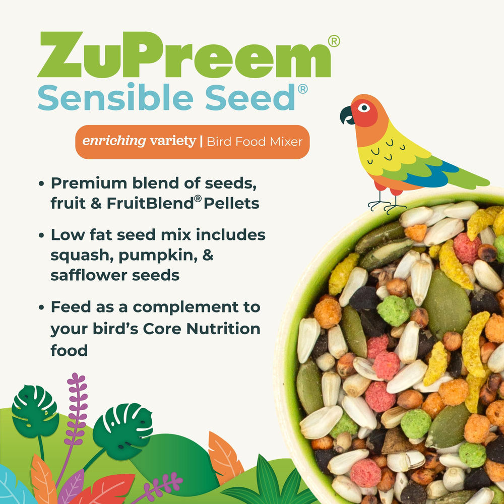 ZuPreem Sensible Seed, graines de tournesol entières, favorisent le foraging.