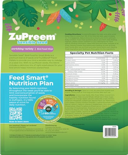 ZuPreem Sensible Seed – détail des graines montrant la variété naturelle.