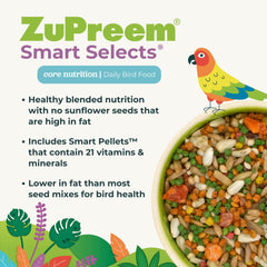 ZuPreem Smart Selects textures variées pour une expérience alimentaire engageante.