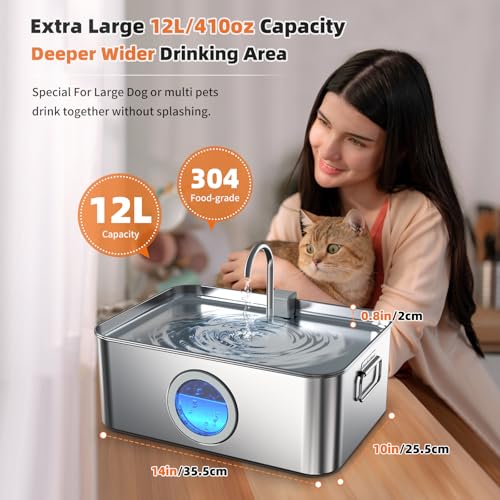 Zuqqony inox 304 — matériau sûr et durable pour l'eau de vos compagnons.