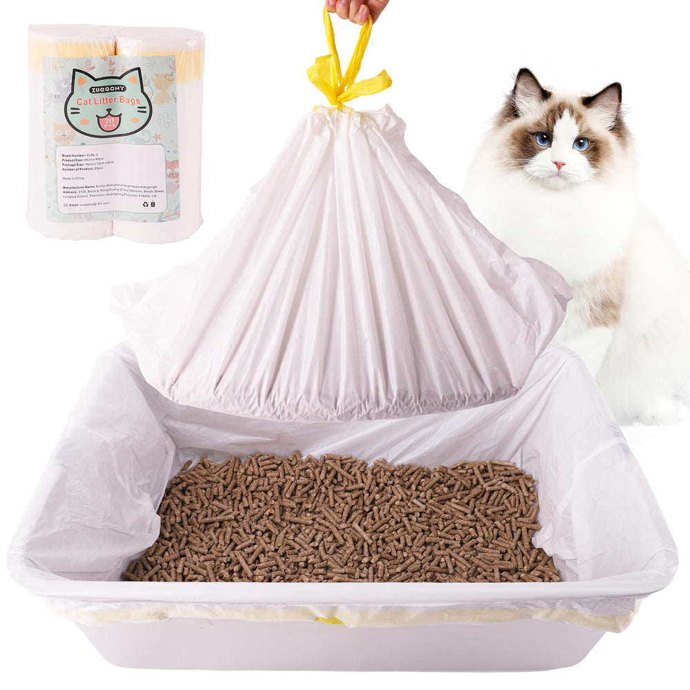 Zuqqony rouleau de sacs litière 37x18 pour grande boîte, pratique et robuste.