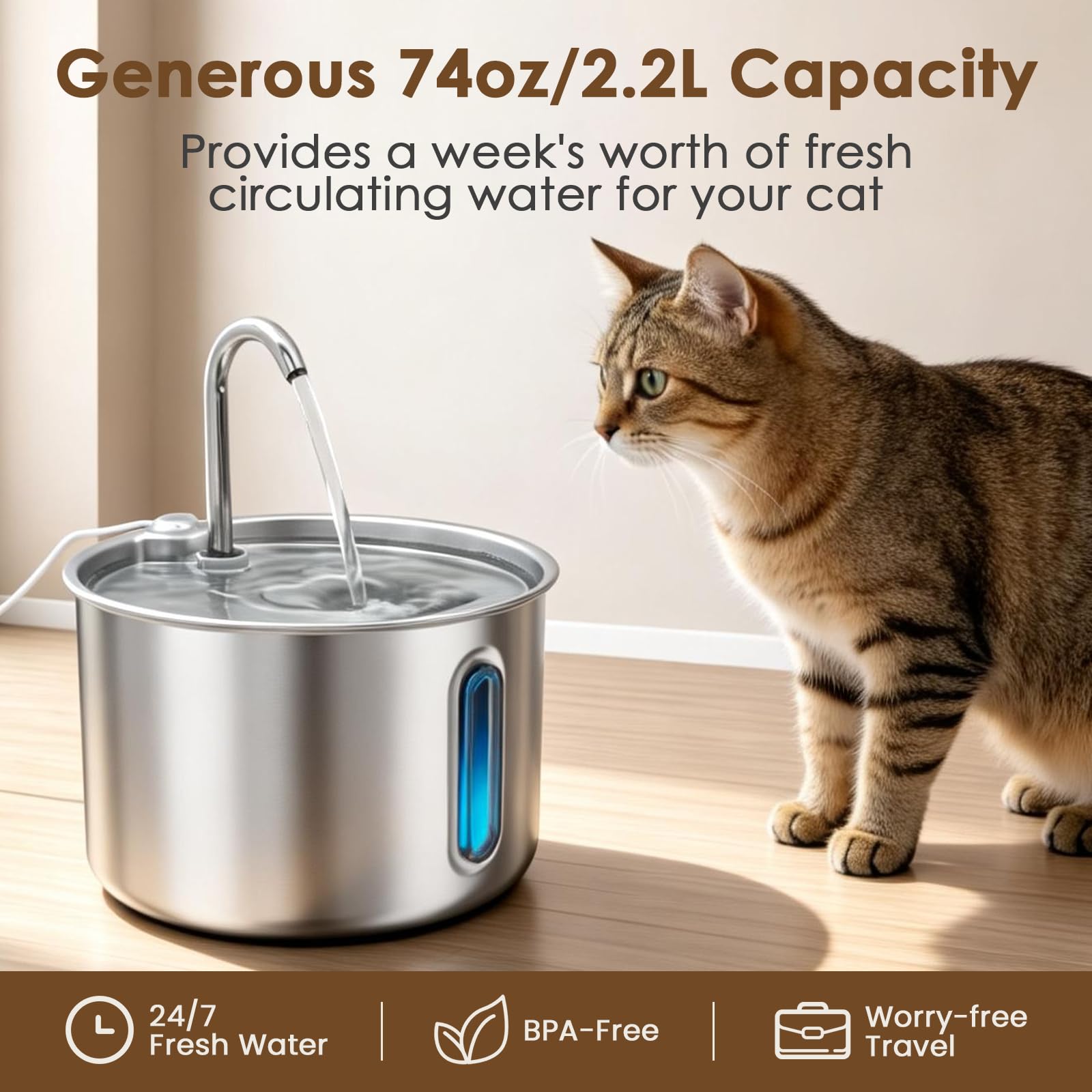 Filtration 3 etapes Zvaiv pour eau plus fraiche.