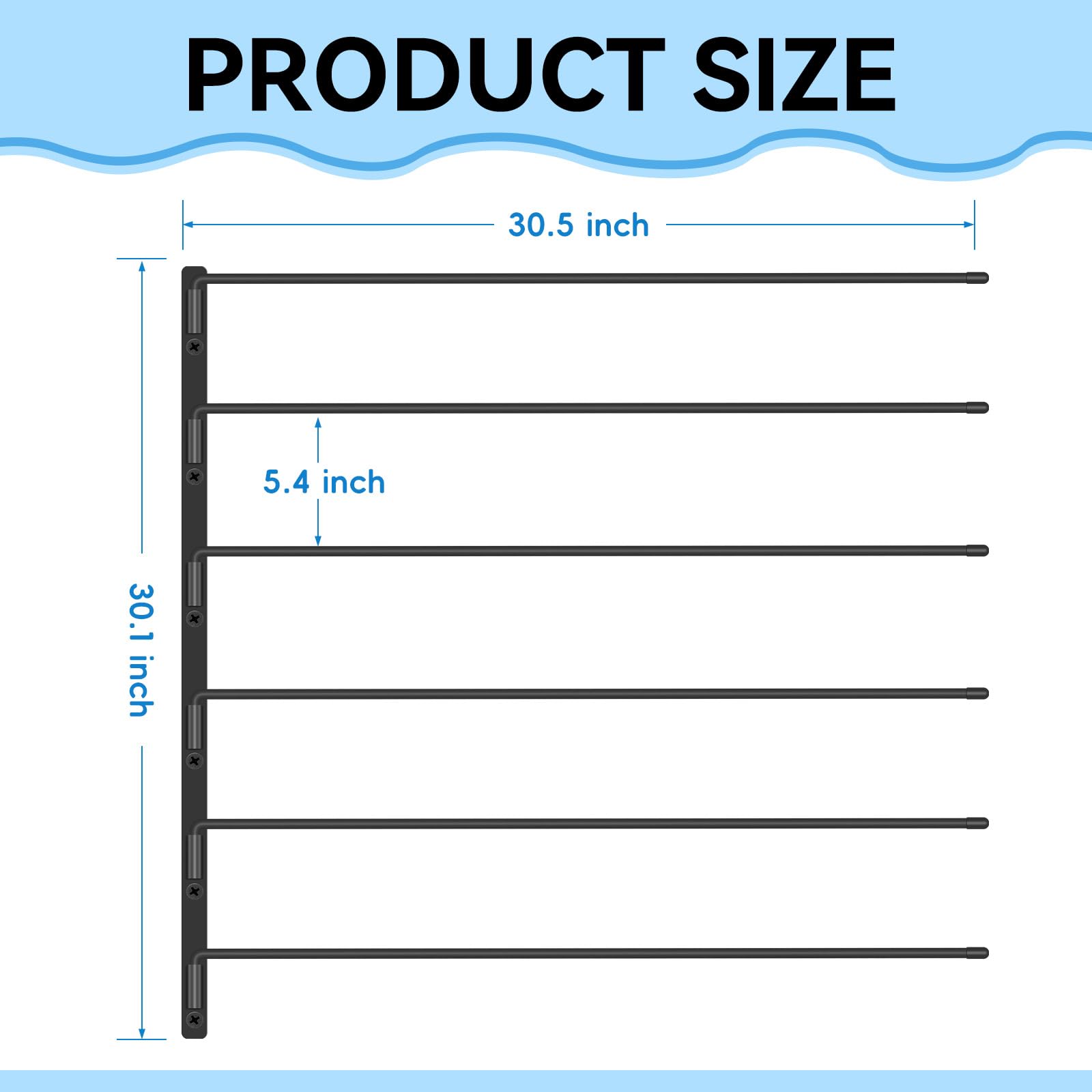 Zwinz porte-tapis de selle mural 180 degrés, gain d'espace et accessibilité facilitée.