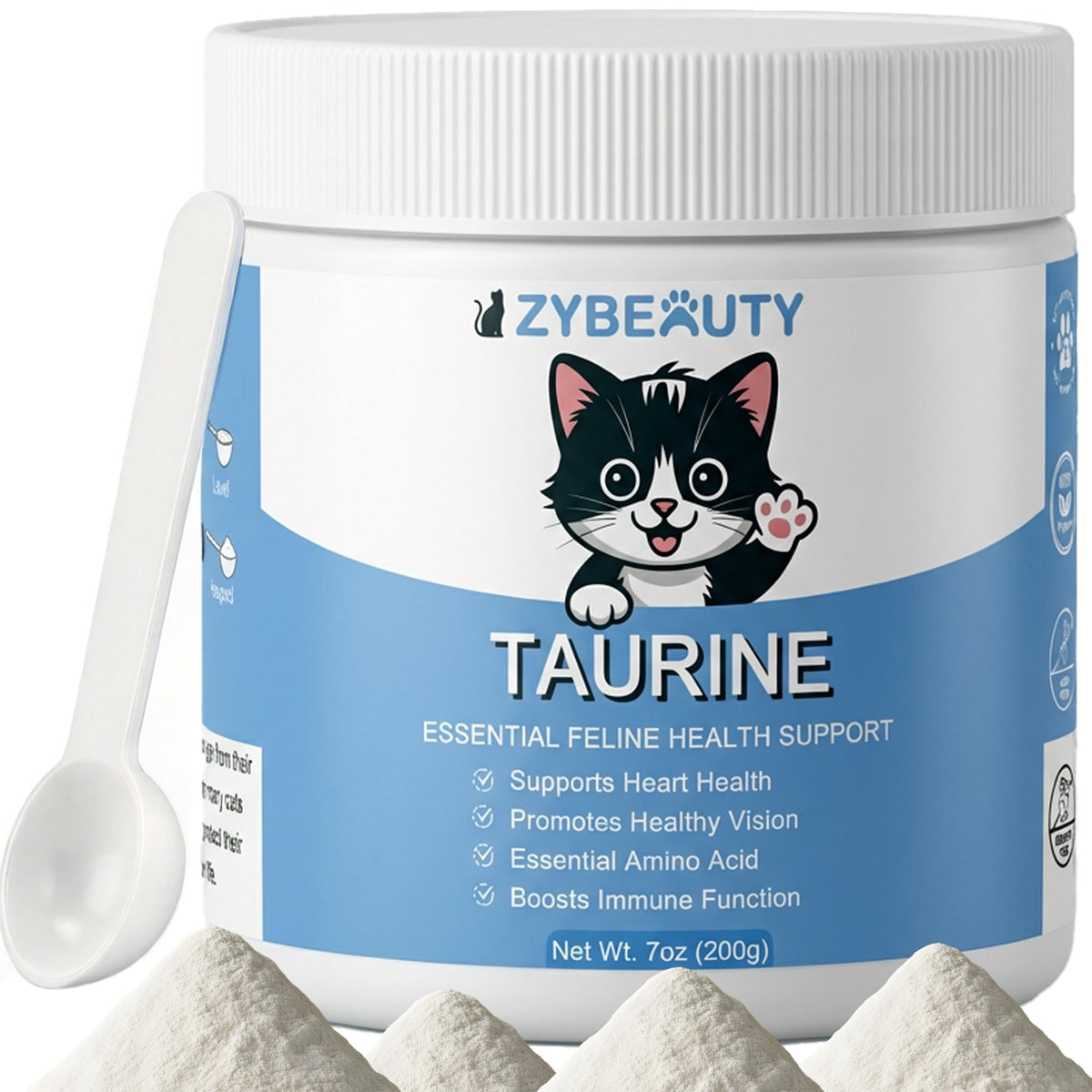 zybeauty Taurine pour chats — emballage pratique pour une routine quotidienne.