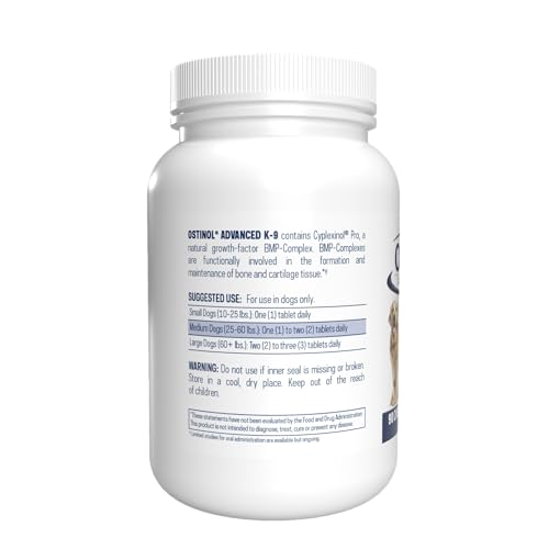 ZyCal Ostinol Advanced K-9 – pastilles à mâcher au foie de bœuf, arôme apprécié.
