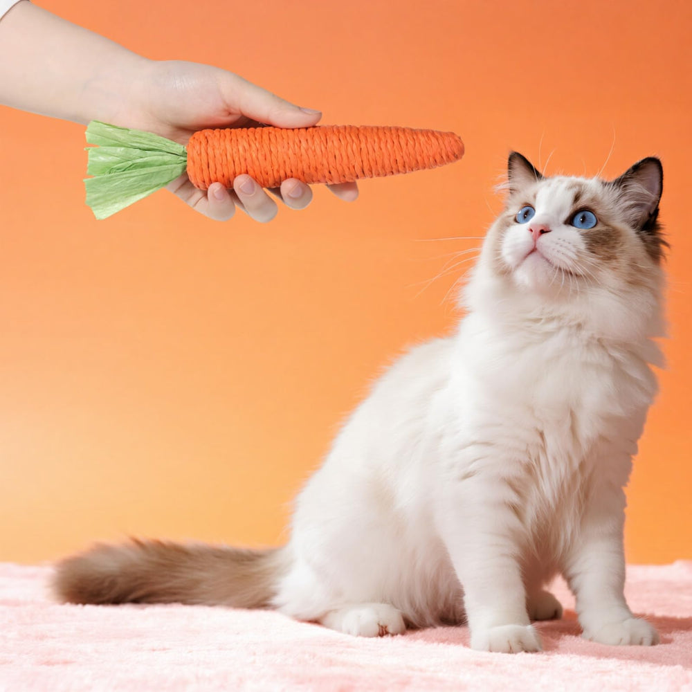 Zyghjort jouet dentaire intérieur, conçu pour chats actifs et joueurs.