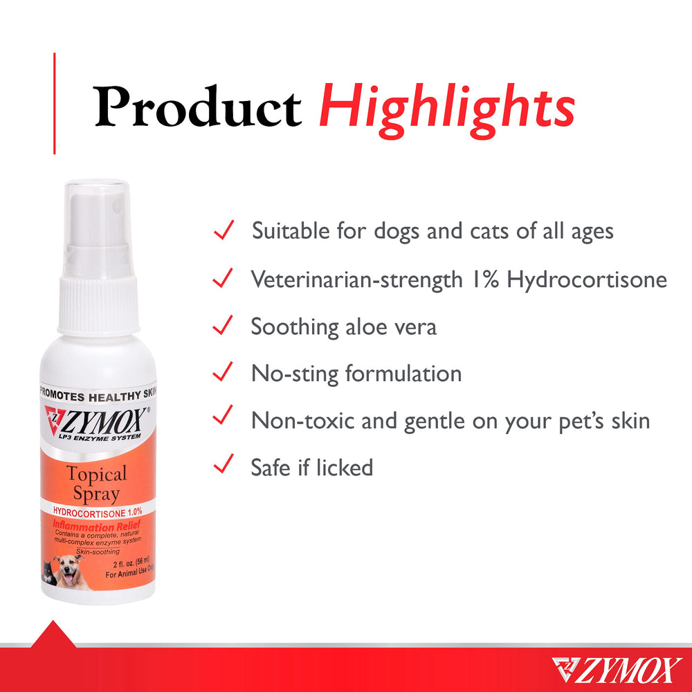 Zymox application directe sur la peau.