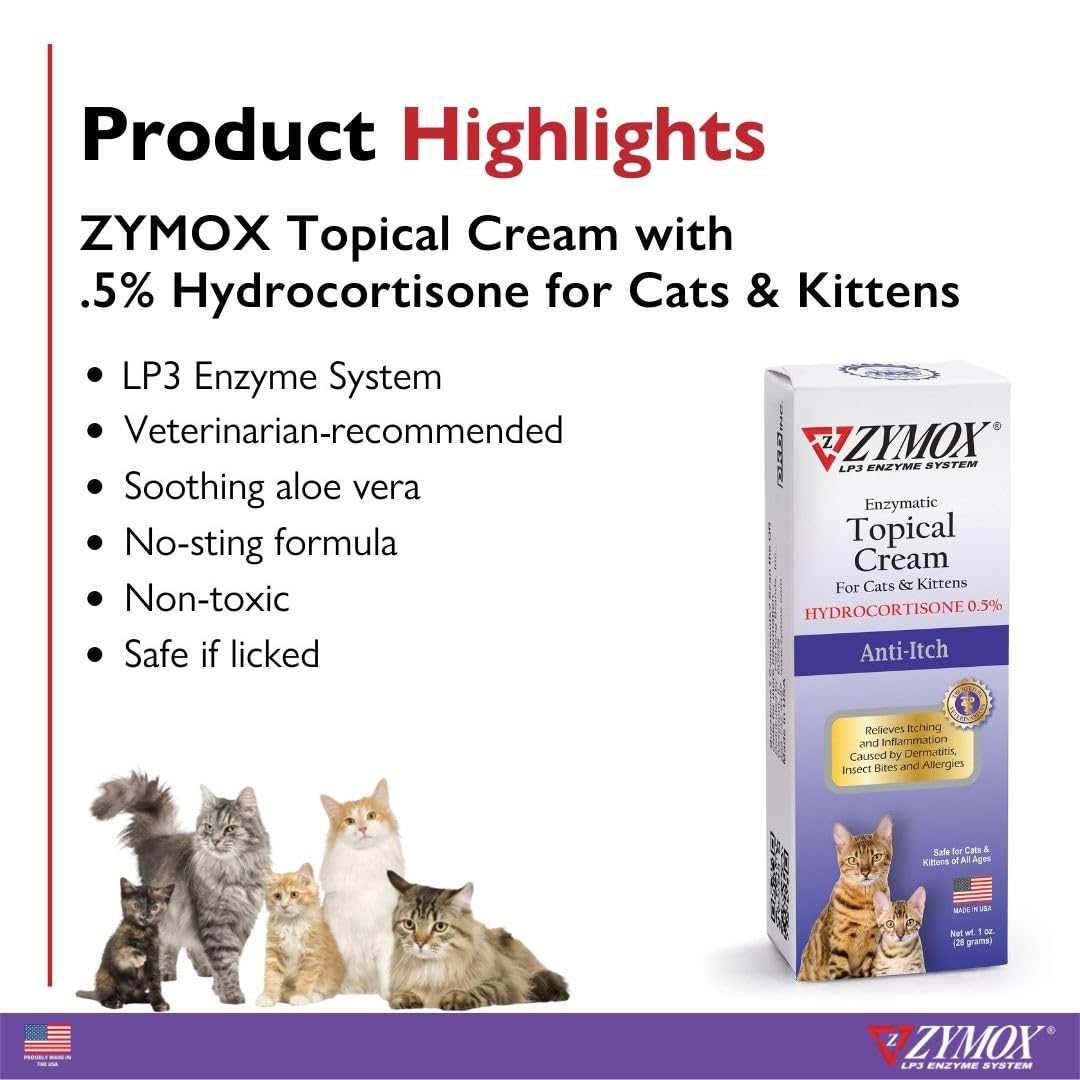 Application Zymox pour démangeaisons visibles chez le chat