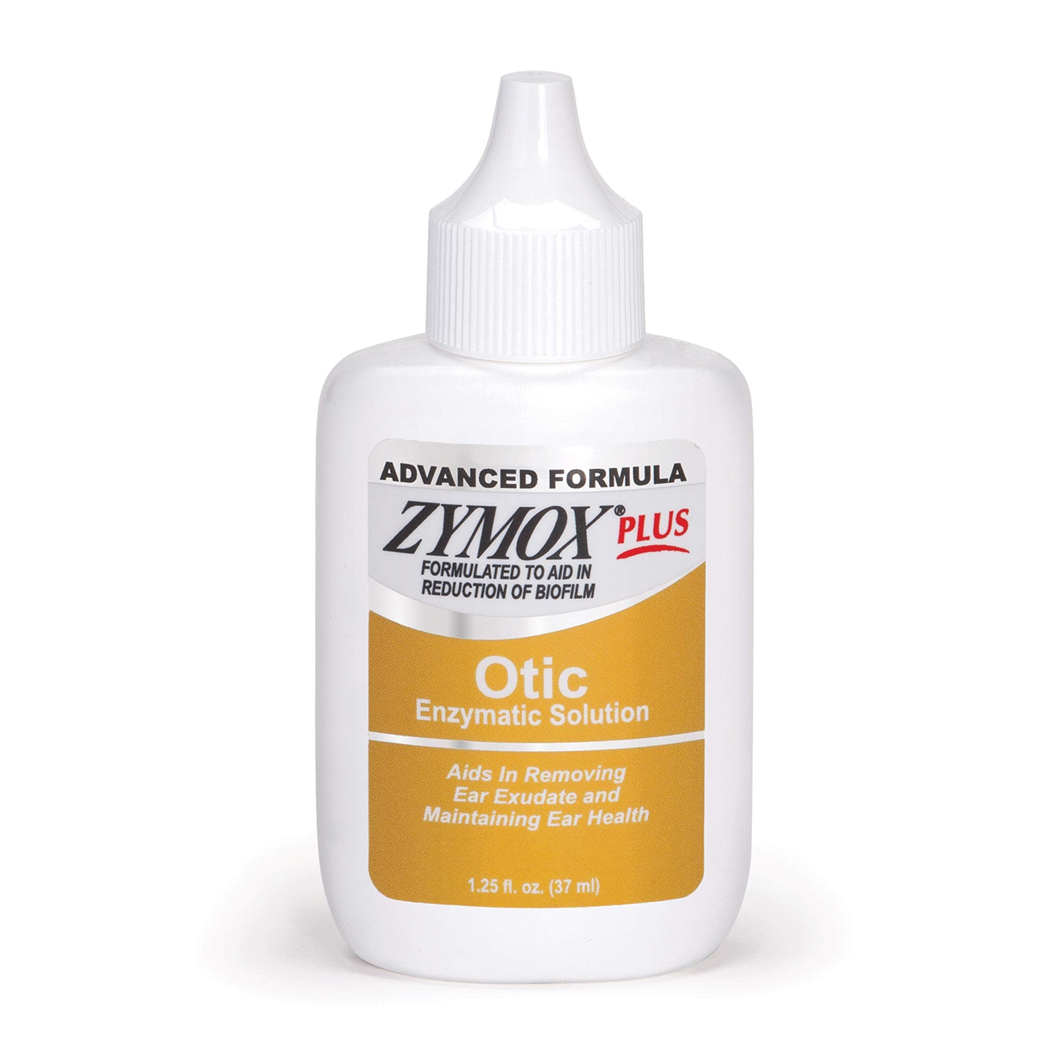 Zymox Formule avancée otique dans une bouteille, soin doux pour oreilles sensibles.