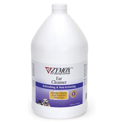 Zymox nettoyant auriculaire pour chiens et chats en flacon 1 gallon, pratique et sûr.