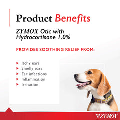 Gouttes Zymox Otic faciles à appliquer pour le confort des oreilles.