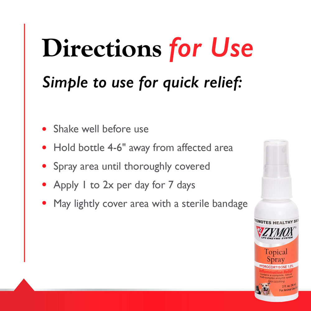 Zymox sécurité non toxique pour chien et chat.