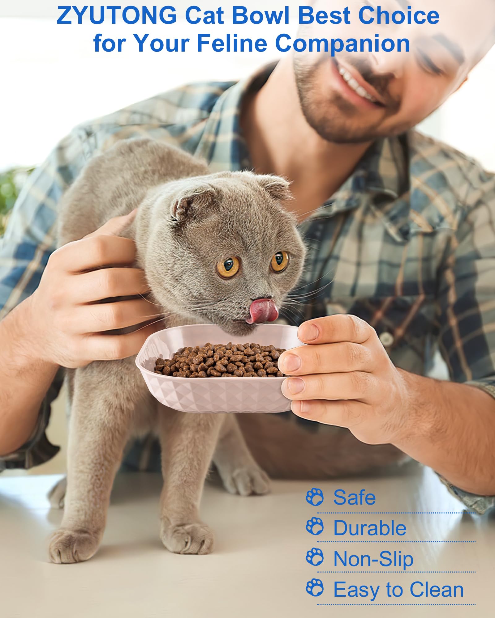Bols ZYUTONG pour chats d’intérieur – idéal pour petits animaux et espaces restreints.