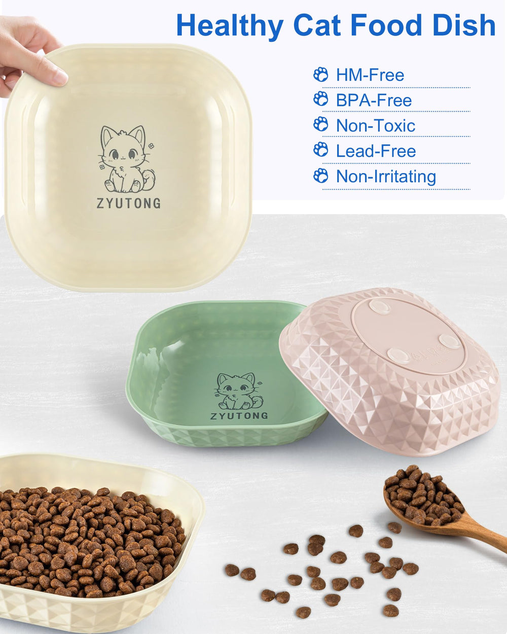 Bols ZYUTONG en PET durable – matière sans odeur et légère.